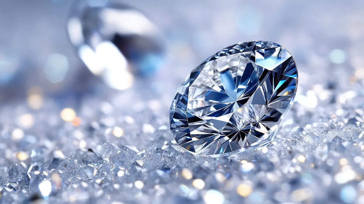 2 carat round brilliant lab grown crushed ice diamond Quorri