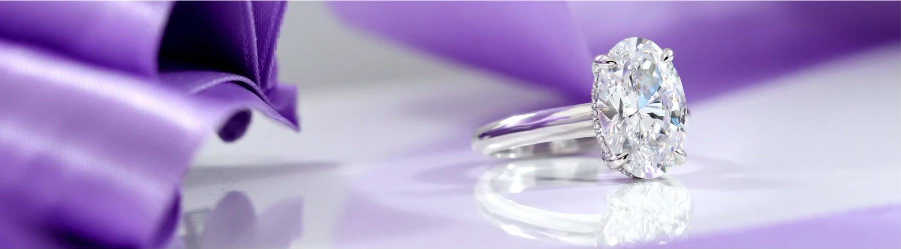 white gold designer claw prong hidden-halo lab diamond engagement rings Quorri