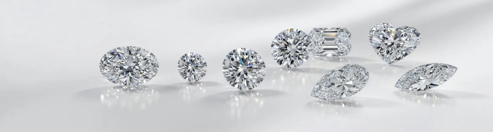 round, emerald, marquise, heart and oval lab ground diamonds - Quorri