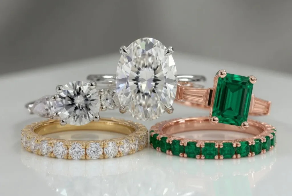 engagement rings, wedding bands and eternity rings for sale at Quorri