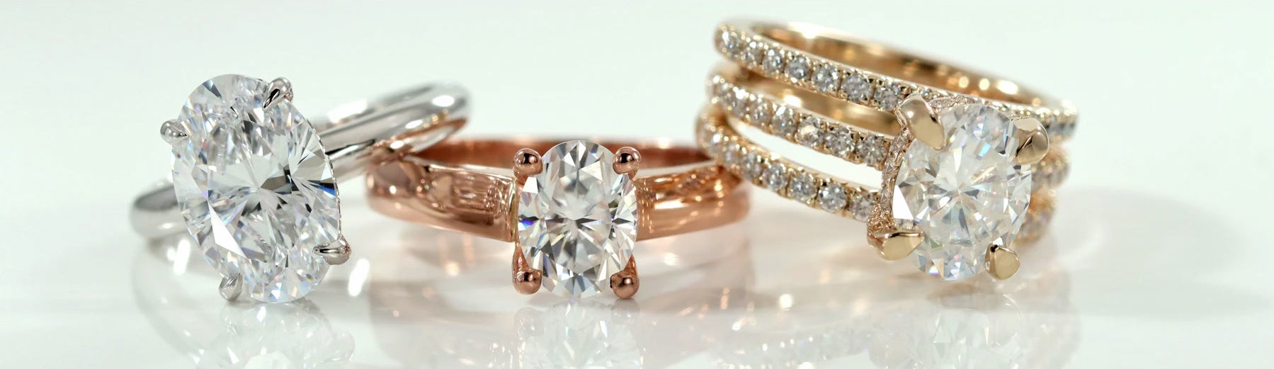handcrafted solid white yellow rose gold and platinum metals used in Quorri engagement rings