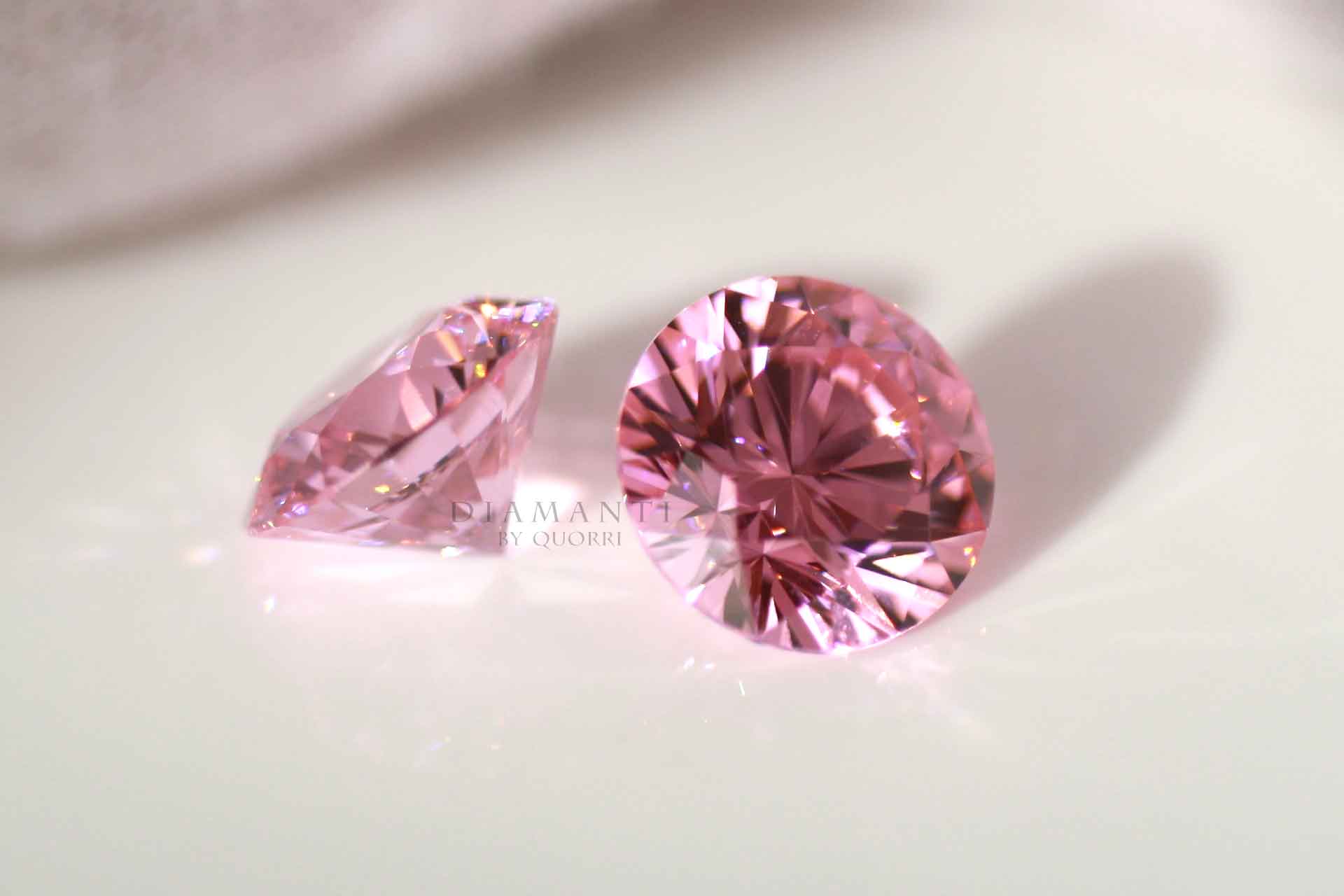 aterna created intense pink lab diamonds