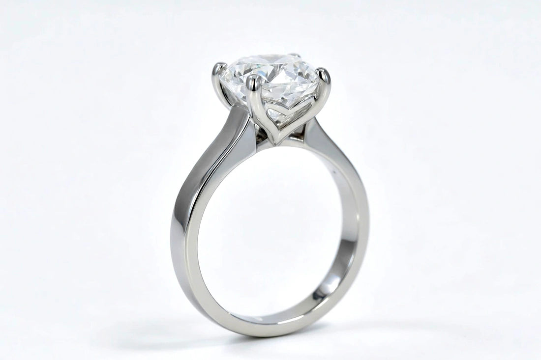 3-carat cushion lab diamond engagement ring wide band canada

