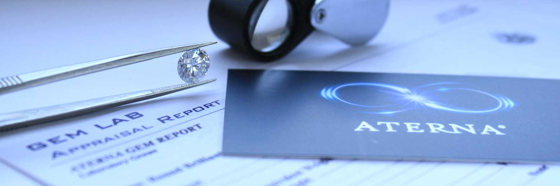 lab created moissanite at Quorri called Aterna