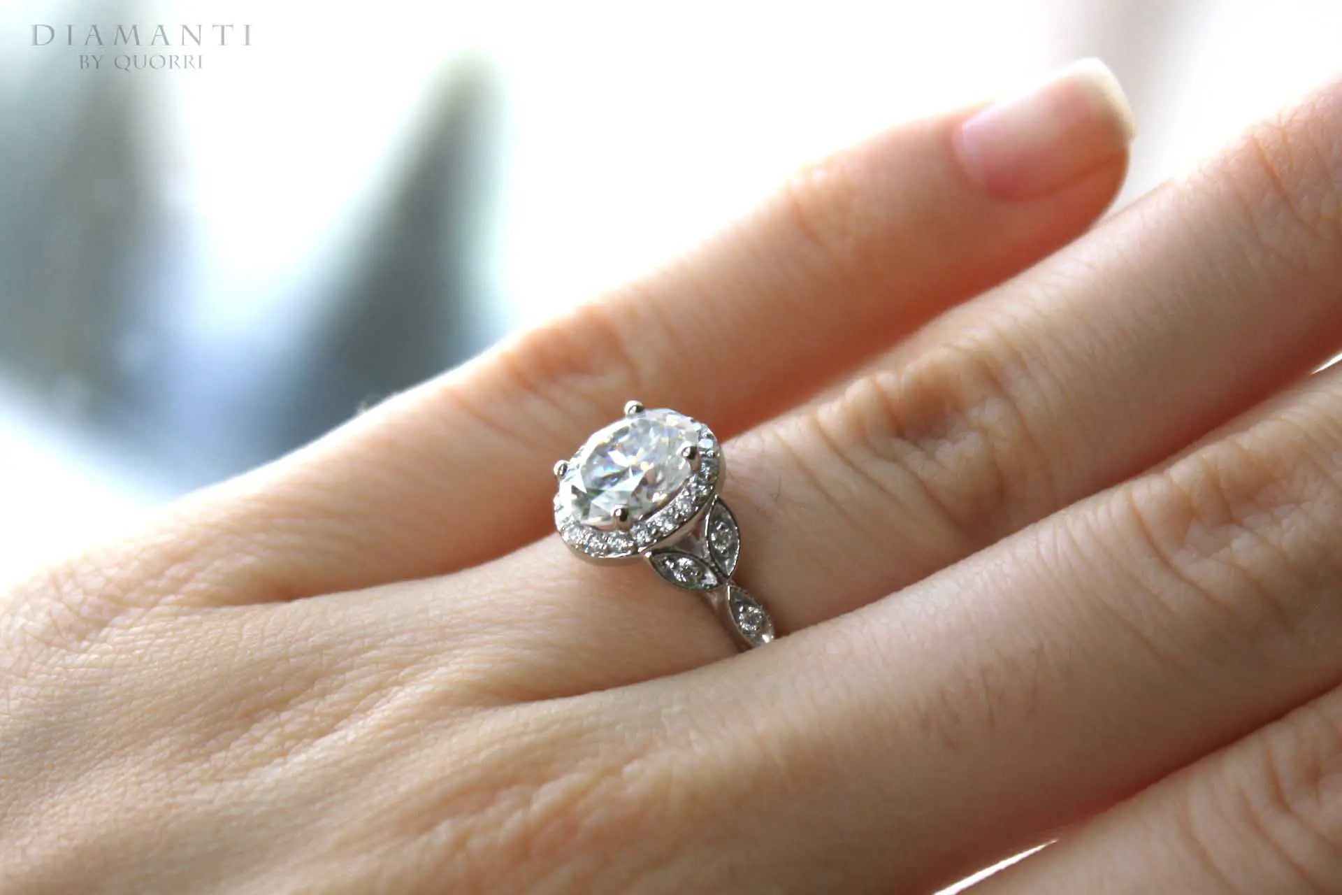 Vintage lab created diamond engagement rings best sale