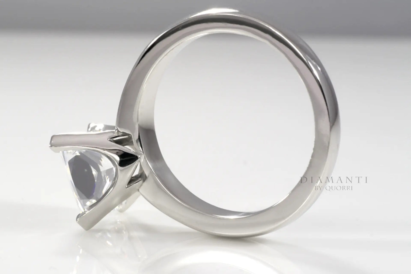 affordable four prong round brilliant lab diamond solitaire engagement ring