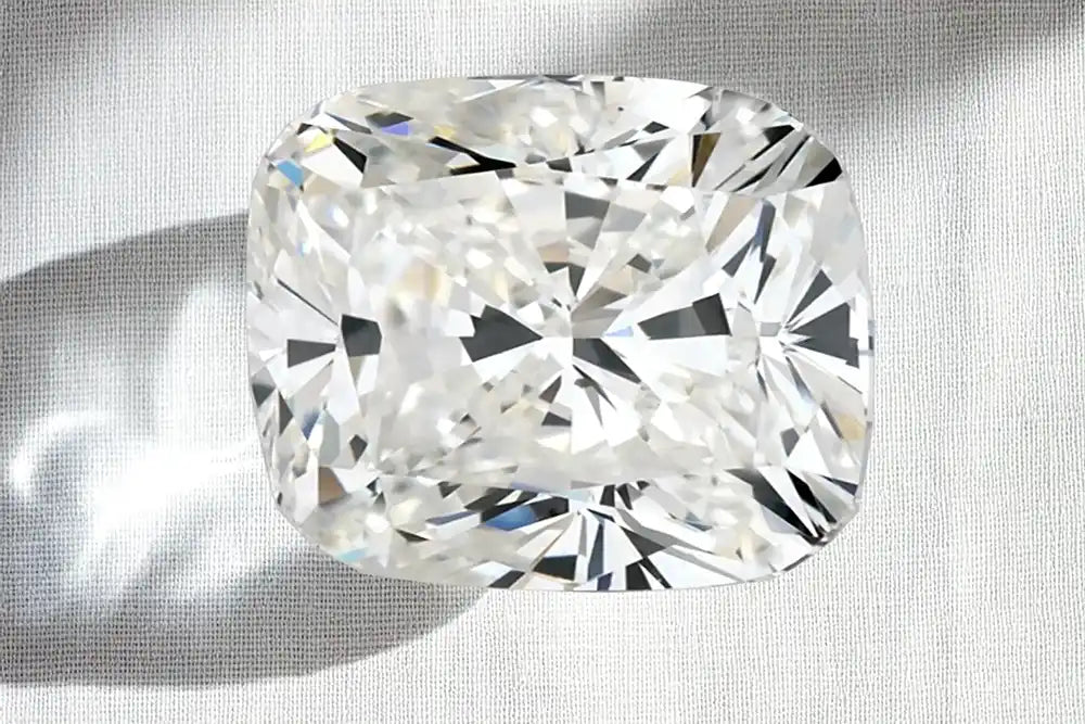 lab grown elongated cushion  diamond at Quorri