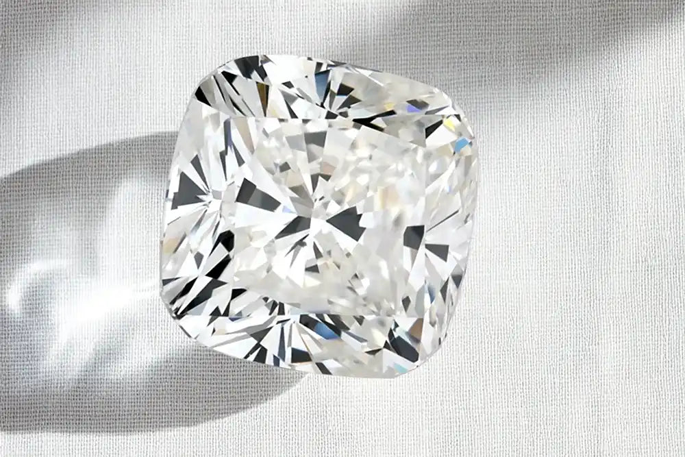 cushion cut better than moissanite Aterna