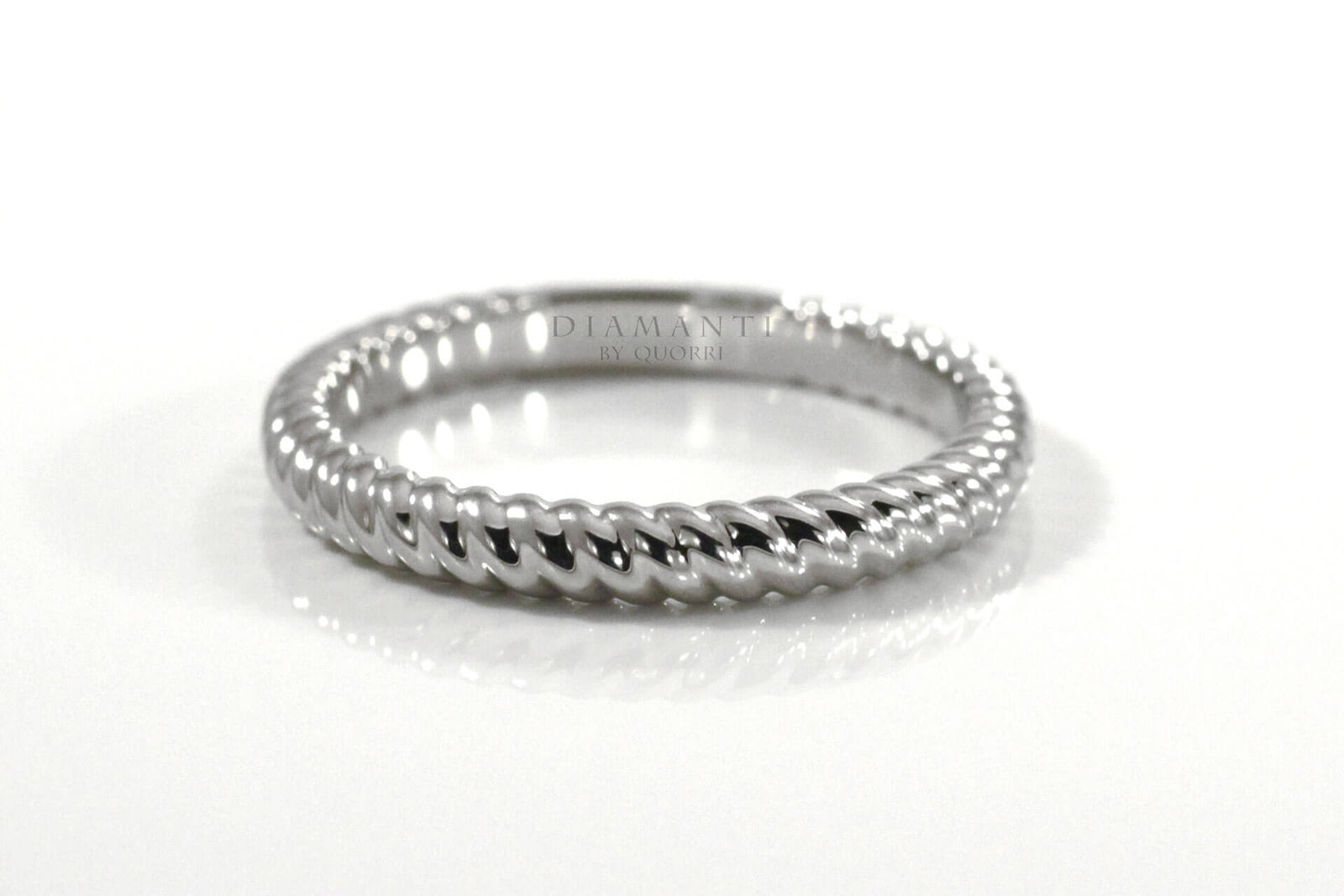 affordable designer rope anniversary and wedding band Quorri Canada