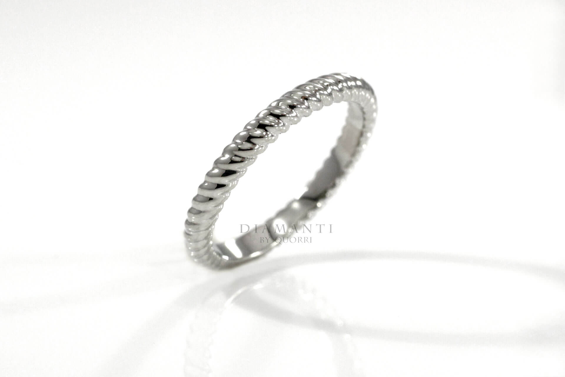 affordable designer rope anniversary and wedding band Quorri Toronto Canada