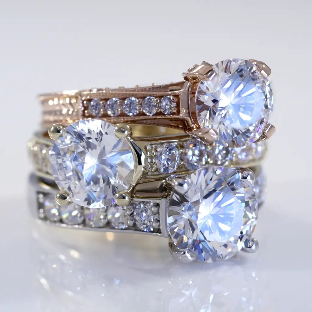 we sell 14k white yellow rose gold and platinum ring settings Quorri
