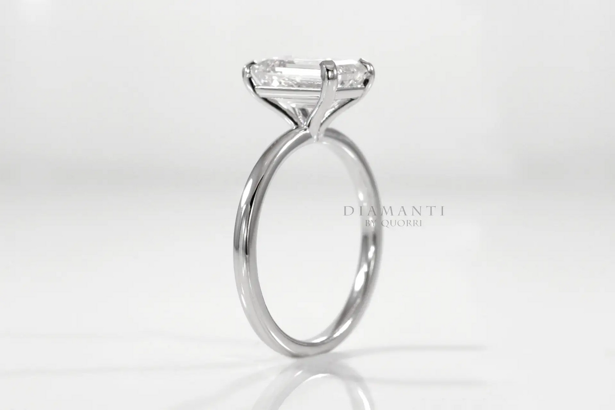 affordable petite promise 1 carat emerald engagement rings Quorri