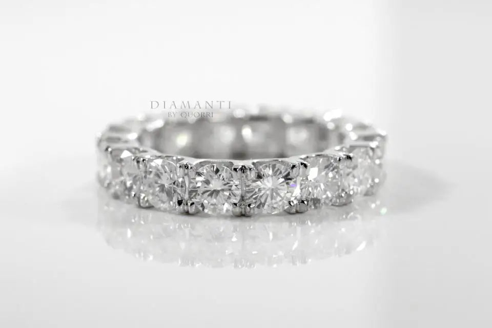 shared prong affordable designer 2ct.tw round brilliant lab diamond eternity ring Quorri