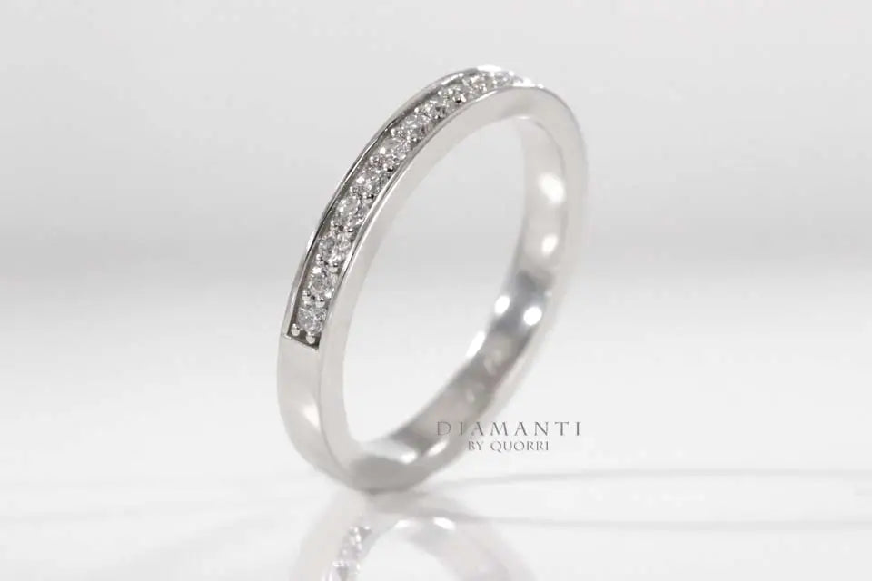 pave set lab diamond wedding band and anniversary by quorri Canada