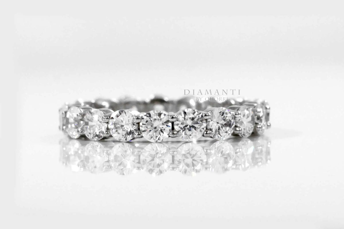 round brilliant lab diamond eternity anniversary band Quorri