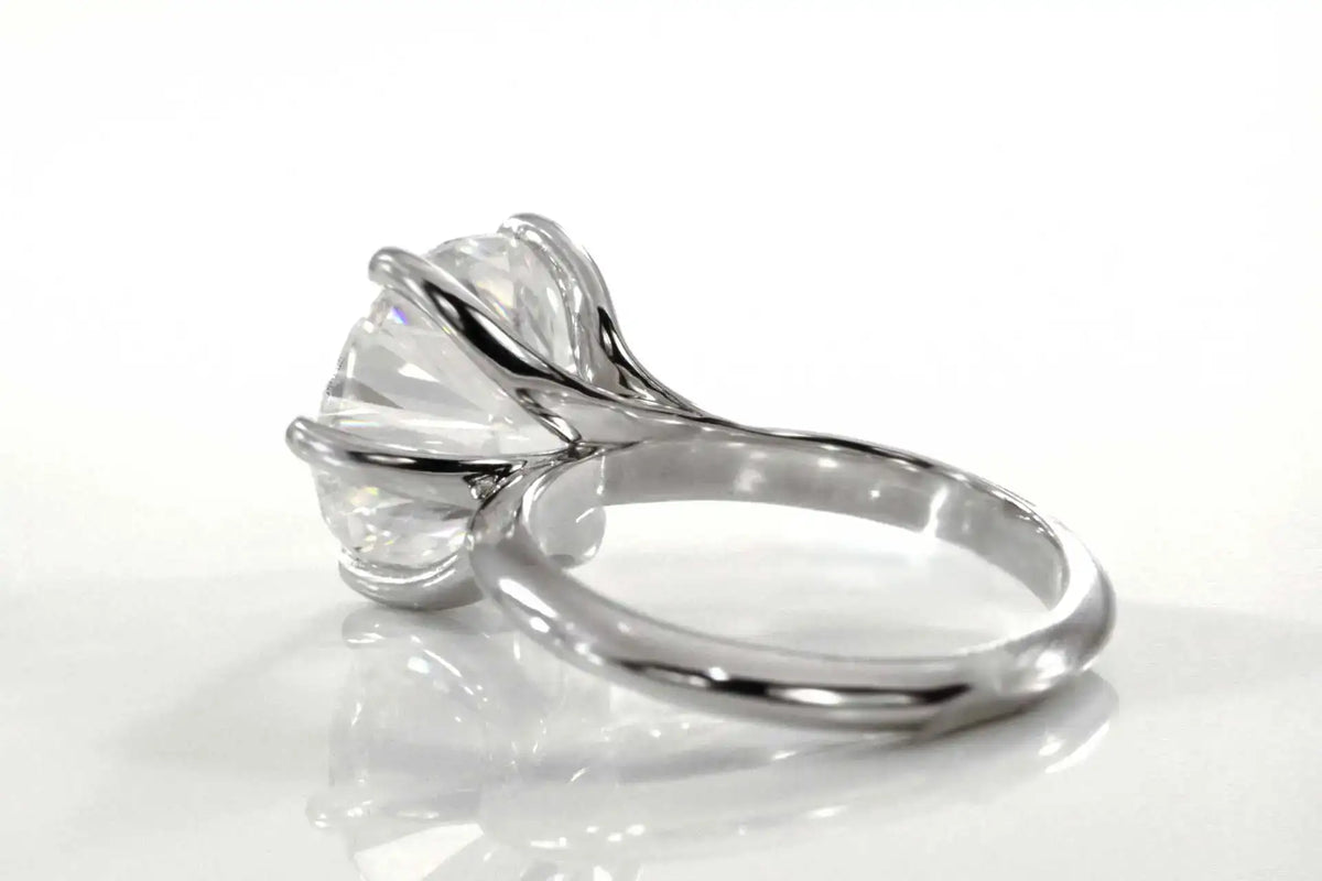 nature inspired solid gold lab diamond engagement ring by quorri 