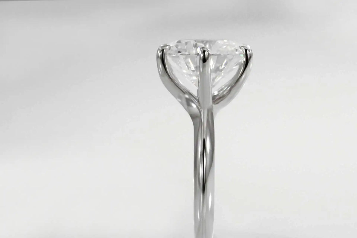 nature inspired round lab diamond engagement ring by quorri 