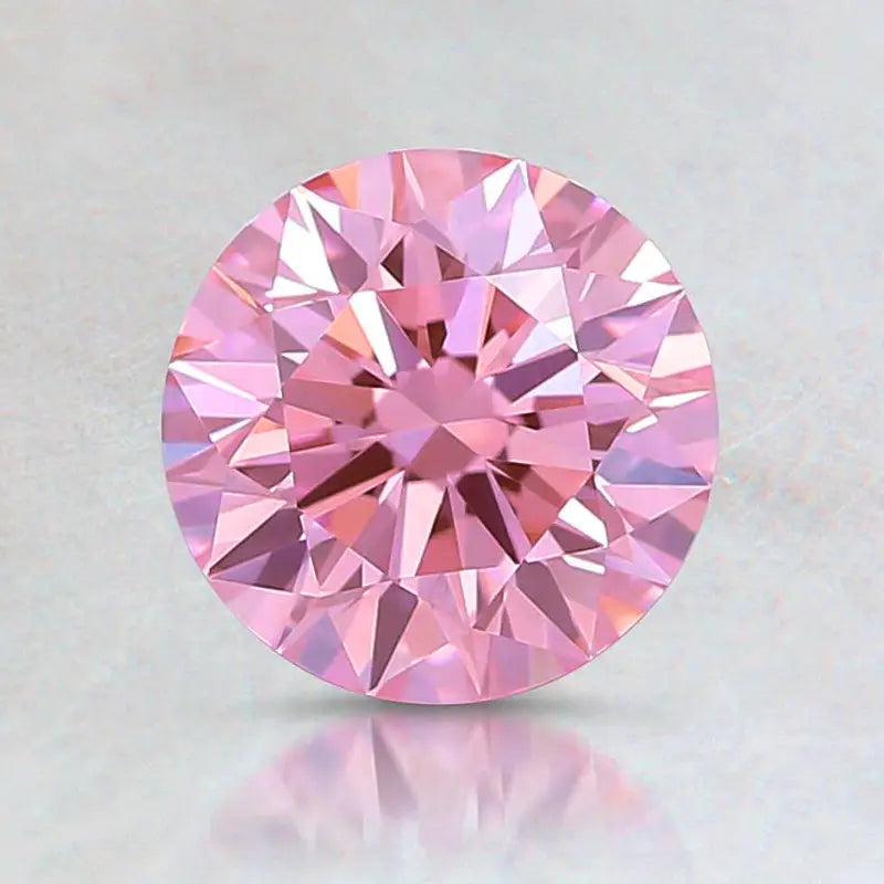 affordable high grade lab grown round pink sapphire at Quorri