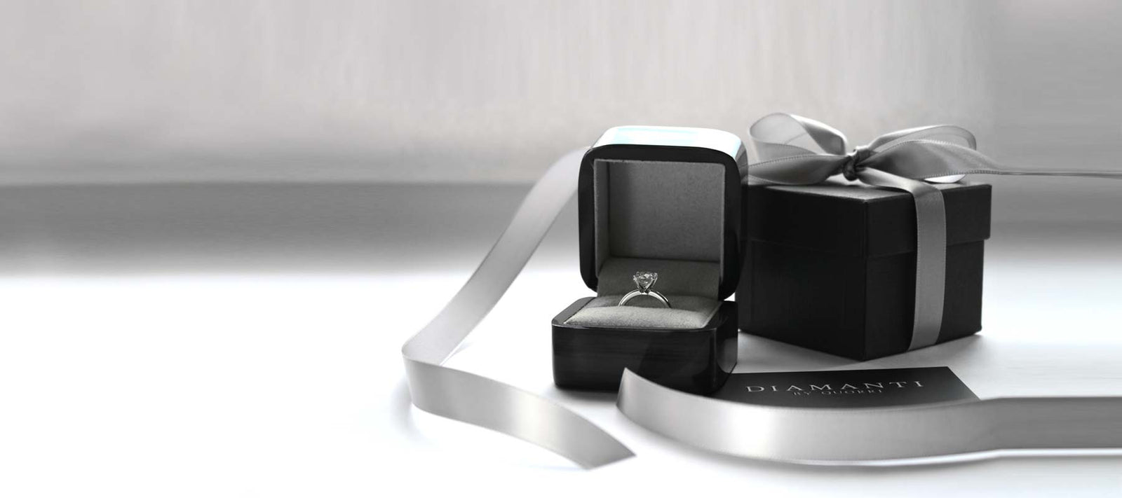 free ring box with lab diamond engagement ring purchase