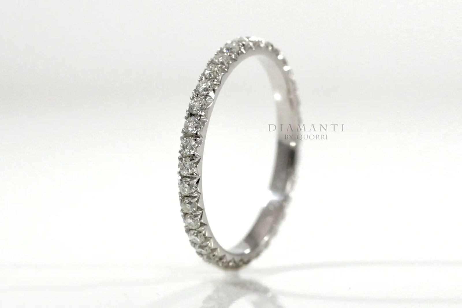 designer 18k white gold 1 carat to 4 carat diamond eternity rings Quorri Canada