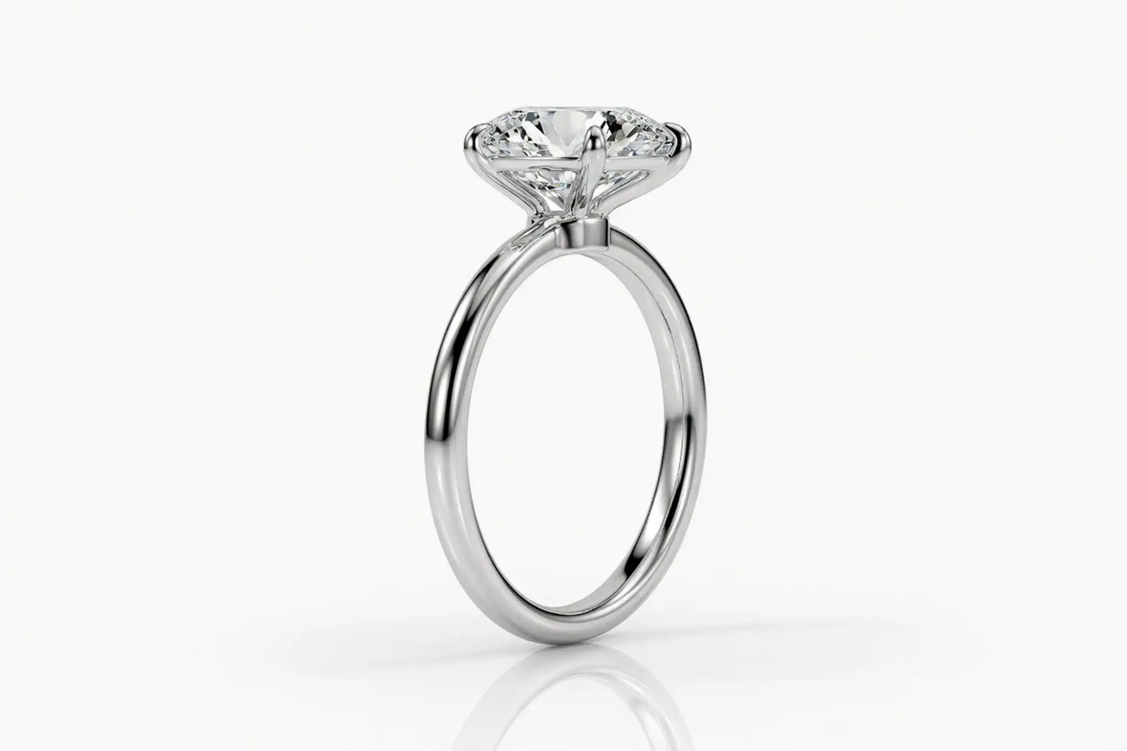 14k Yellow Gold 2 carat pear lab grown diamond solitaire engagement ring Quorri