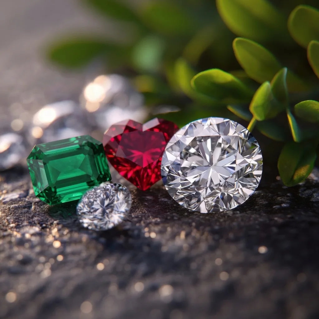 Certified lab‑grown diamonds, ruby, sapphire, and emerald gemstones by Quorri