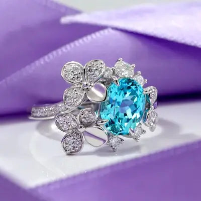 nature inspired engagement rings with lab diamond, gemstones and moissanite - Quorri