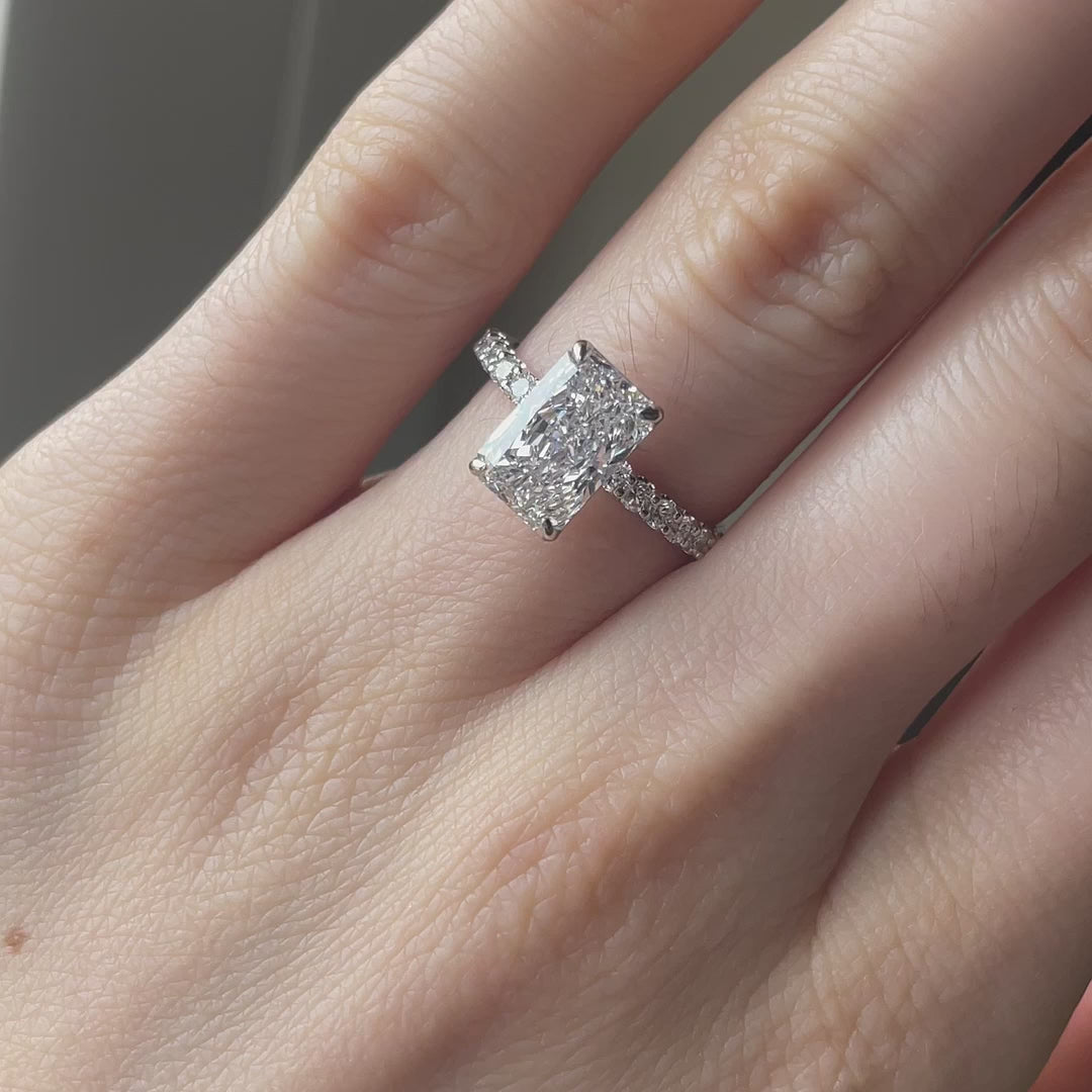 Ava-leigh 2 carat lab grown IGI certified diamond engagement ring - Quorri