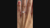 rose gold 1.5 carat accented crisscross band round lab diamond engagement ring