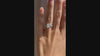 affordable 2ct radiant cut lab diamond accented engagement ring and matching band