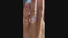 2.5 carat rose gold six prong round lab grown diamond solitaire engagement ring