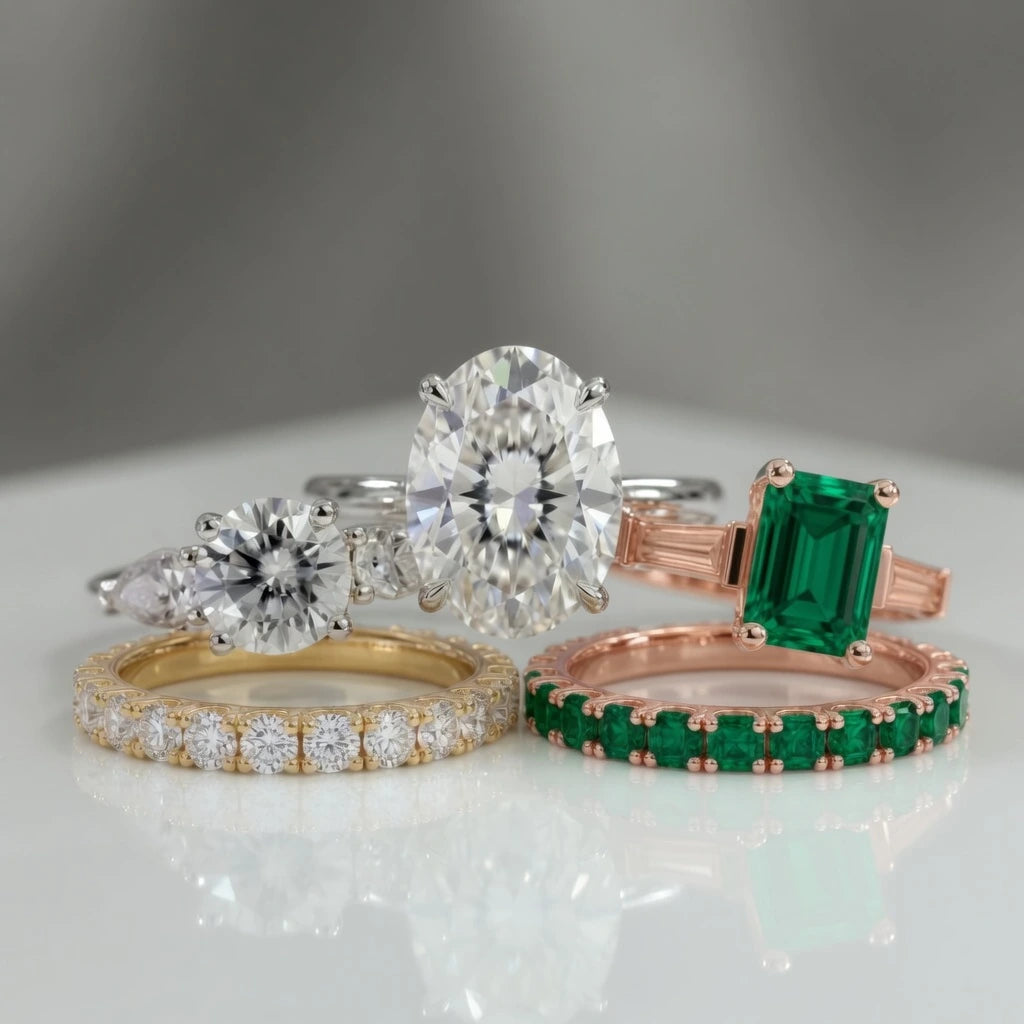 engagement rings, wedding bands and eternity rings for sale at Quorri