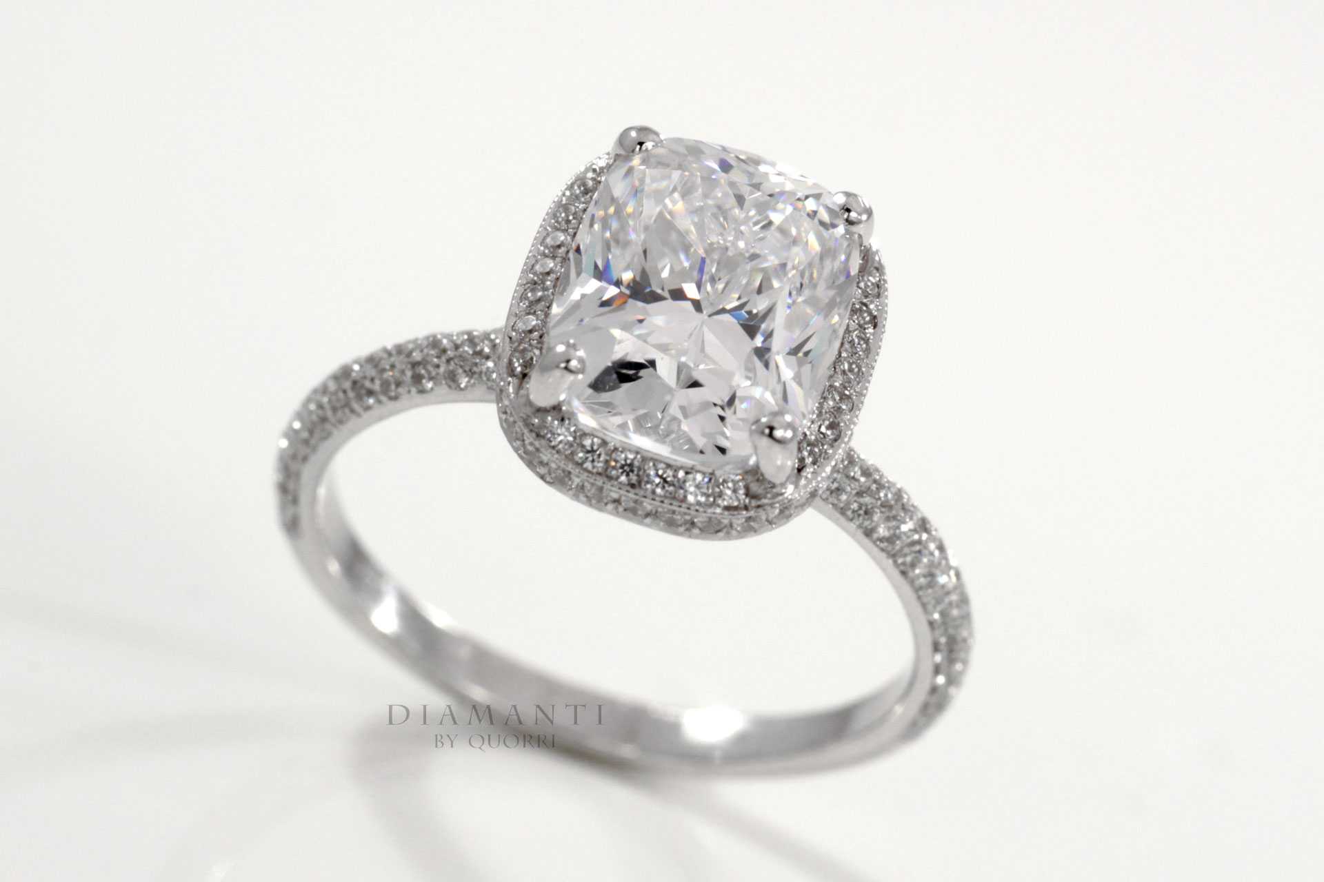best affordable high quality moissanite elongated cushion diamonds