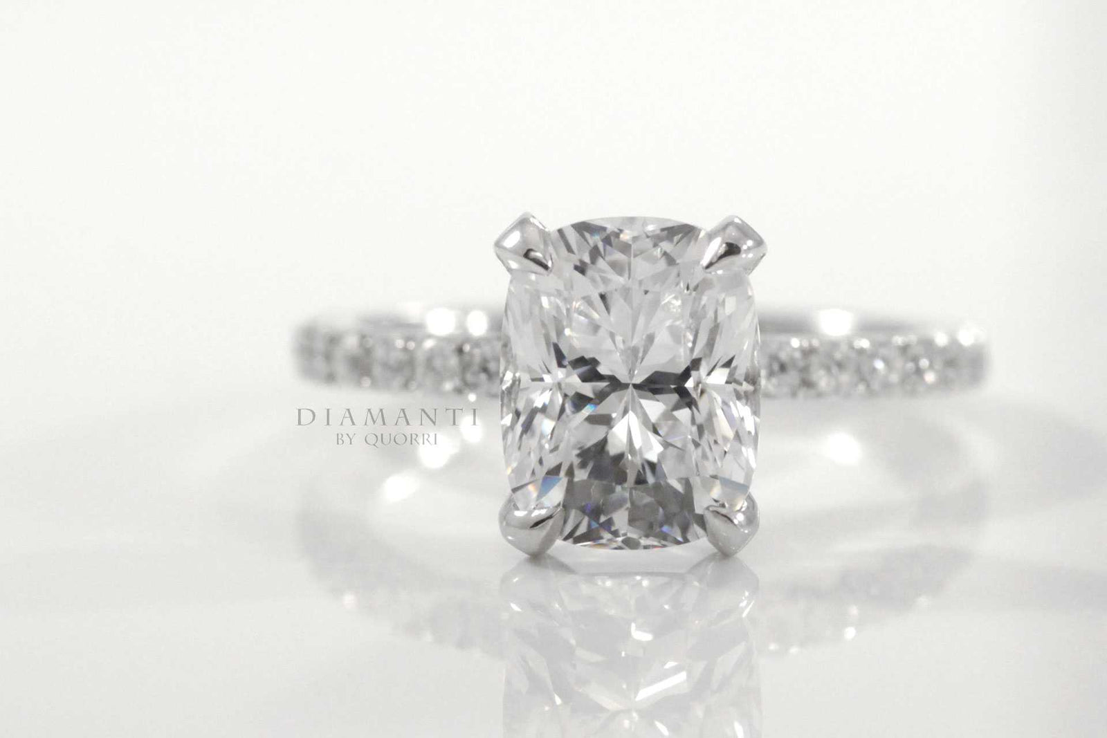 moissanite elongated cushion diamonds on sale