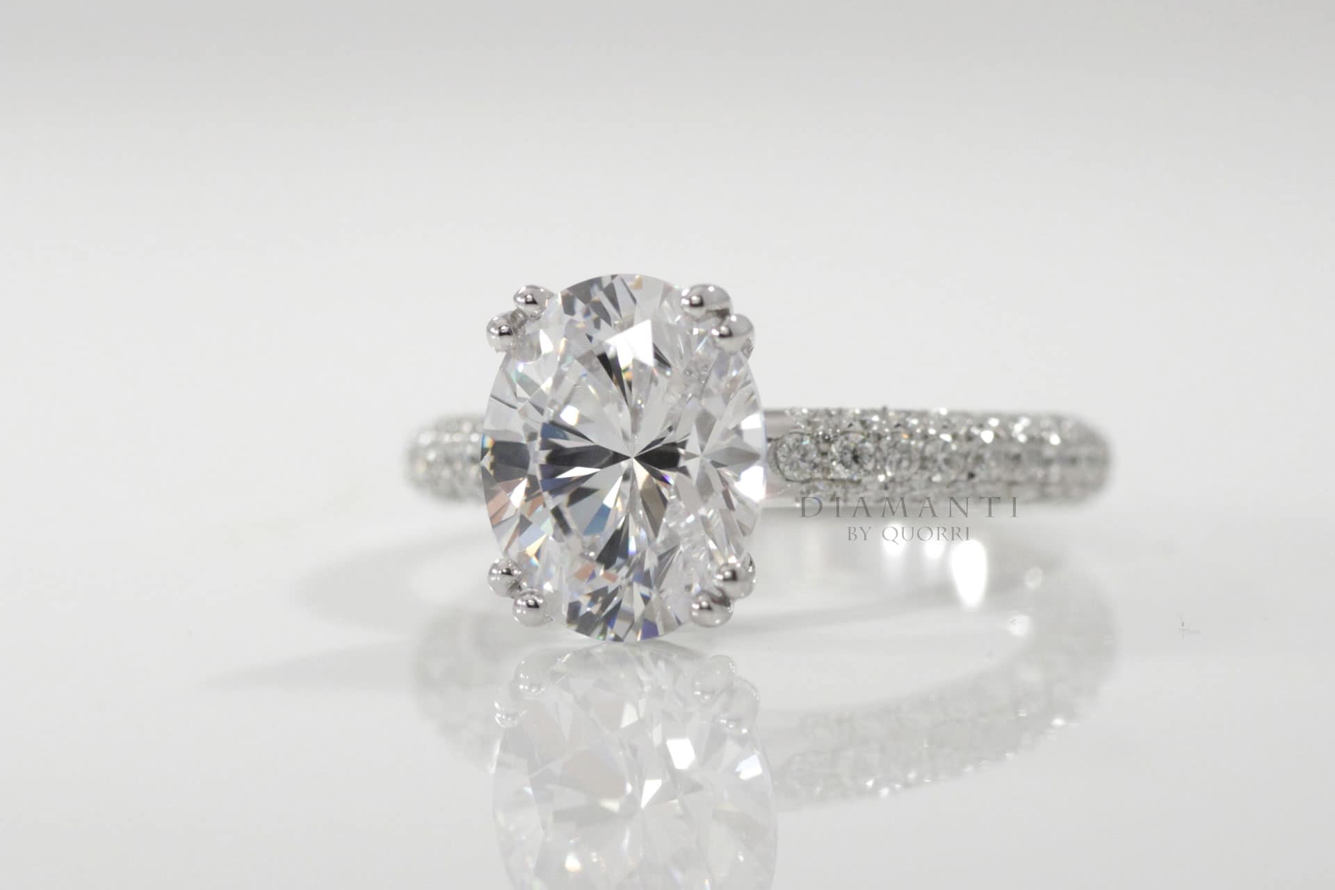 Create your own moissanite engagement ring deals