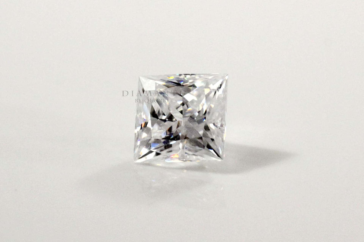 princess cut moissanite lab grown diamond Canada at Quorri