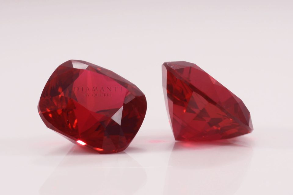 long cushion cut lab grown ruby