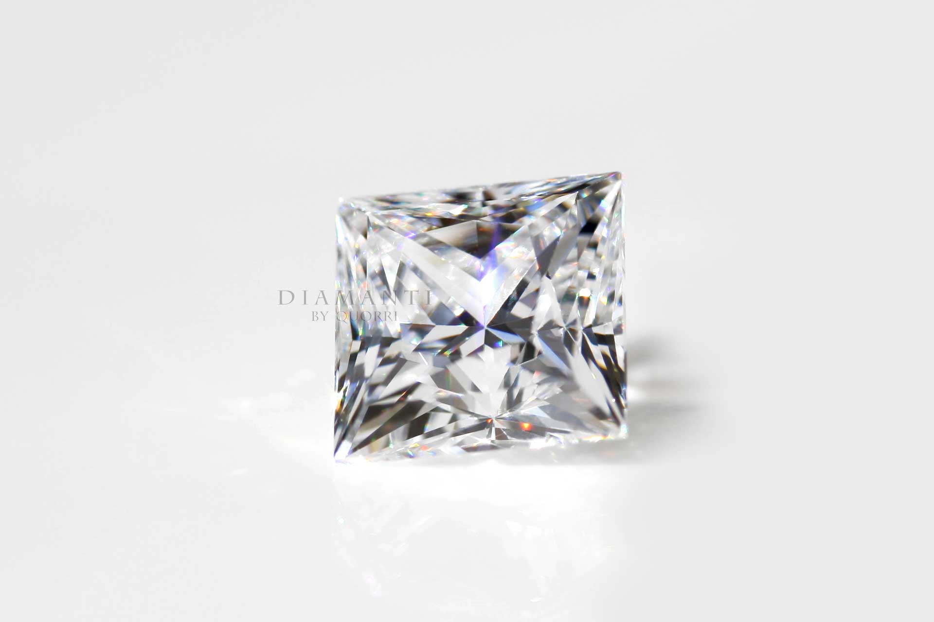 princess cut lab grown diamonds at Quorri