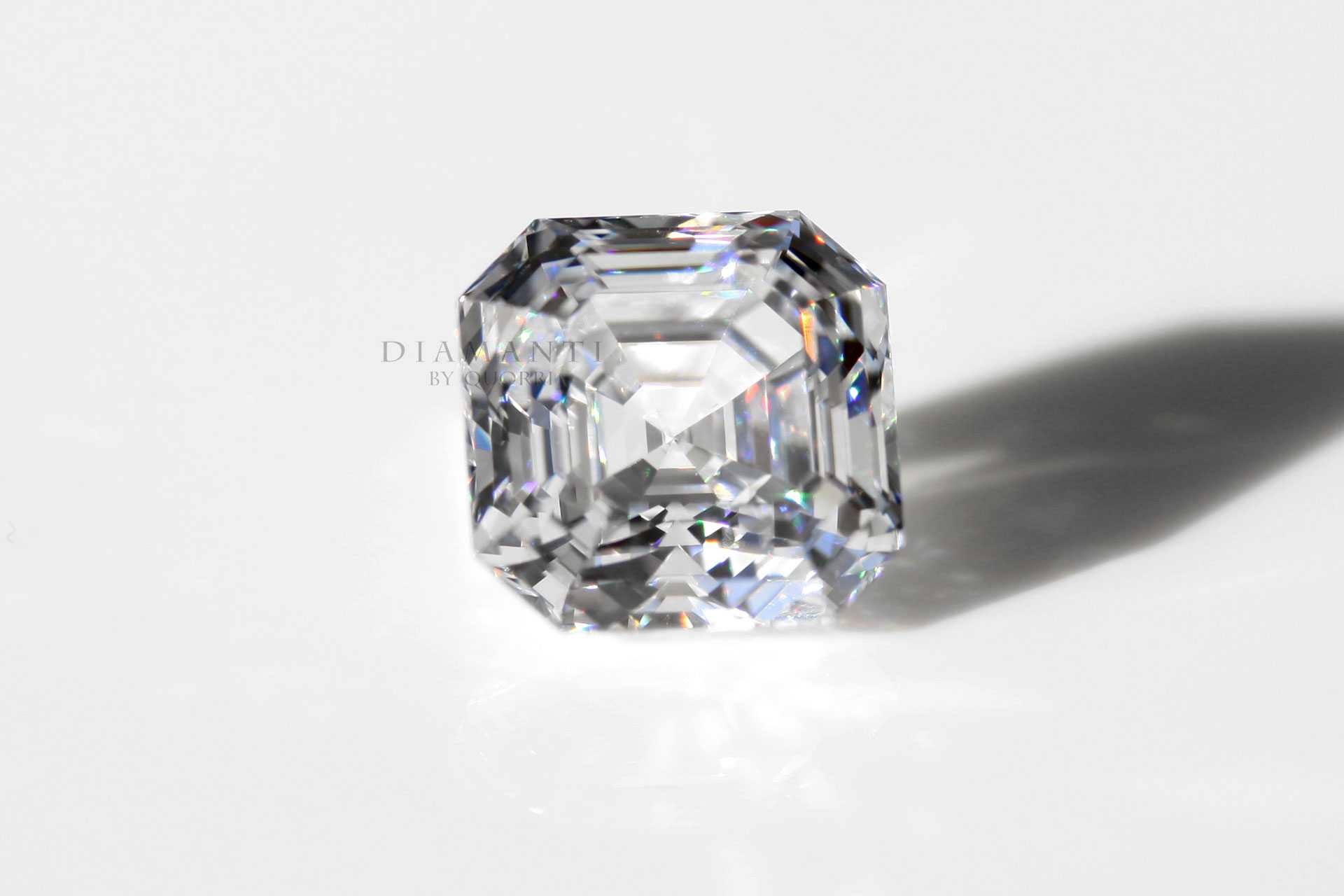 Asscher cut lab grown diamond at Quorri 