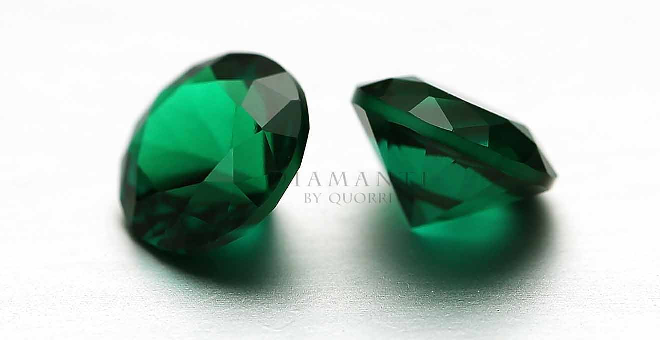 4 carat synthetic lab grown green emerald - emerald cut Canada