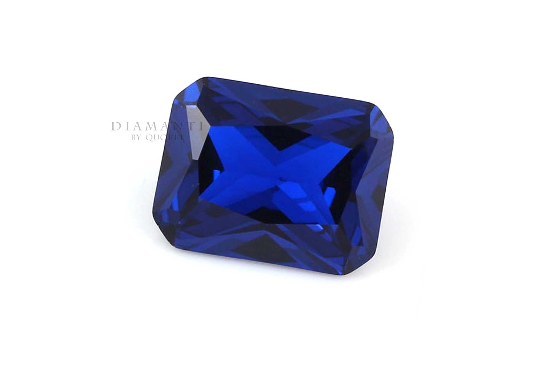 Cultured Blue Radiant Sapphires