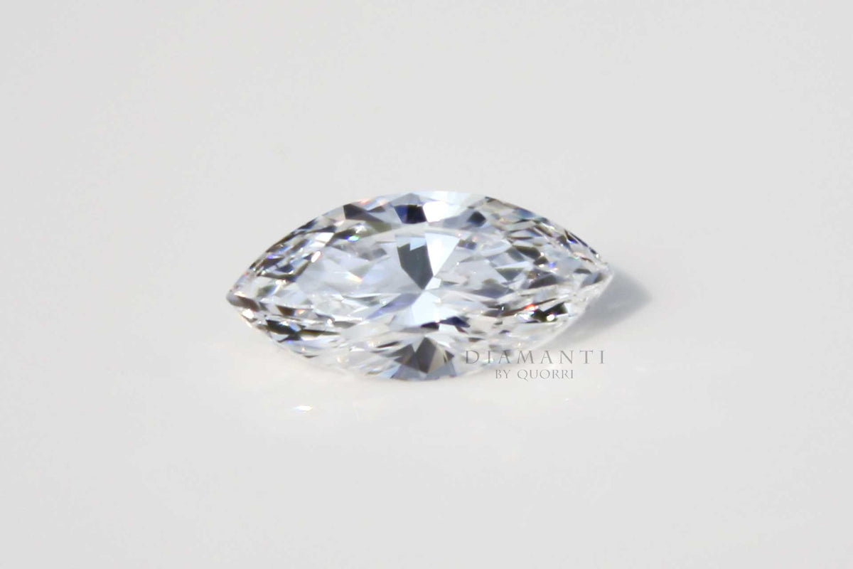 low cost marquise moissanite lab diamond diamond made in Canada at Quorri