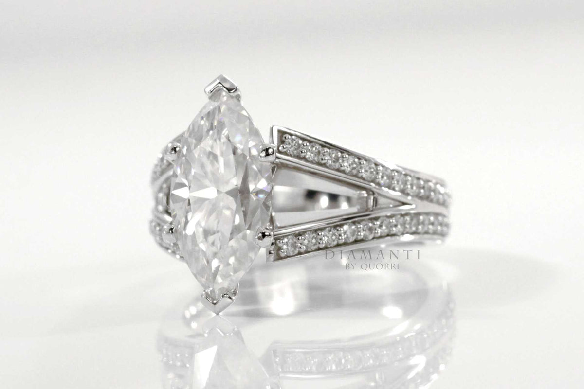 split band low cost marquise moissanite diamond canada
